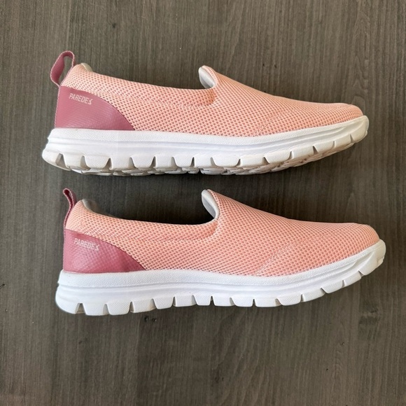 Paredes Danu women cushioned pink mesh comfort slip on shoes size 7.5 - Picture 7 of 11